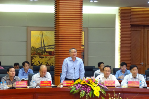 Bộ trưởng Trương Quang Nghĩa phát biểu tại buổi làm việc
